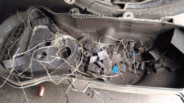 アドレスv125gドライブベルト破断