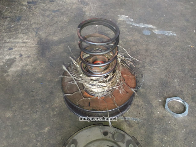 アドレスv125gドライブベルト破断